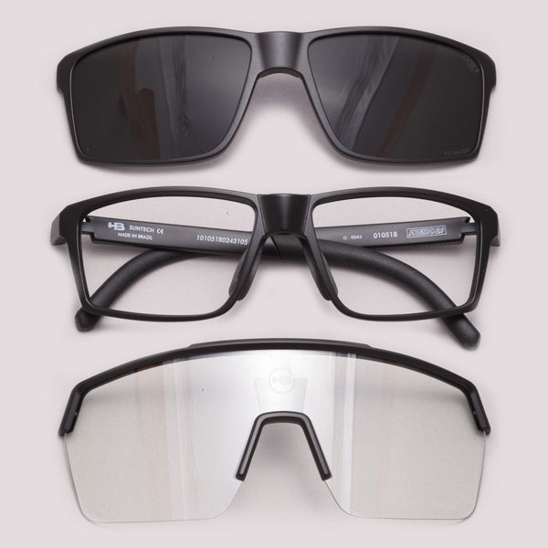 HB Presto 2.0 Clip on Matte Black Gray/ Photochromic - Grau - 56 mm