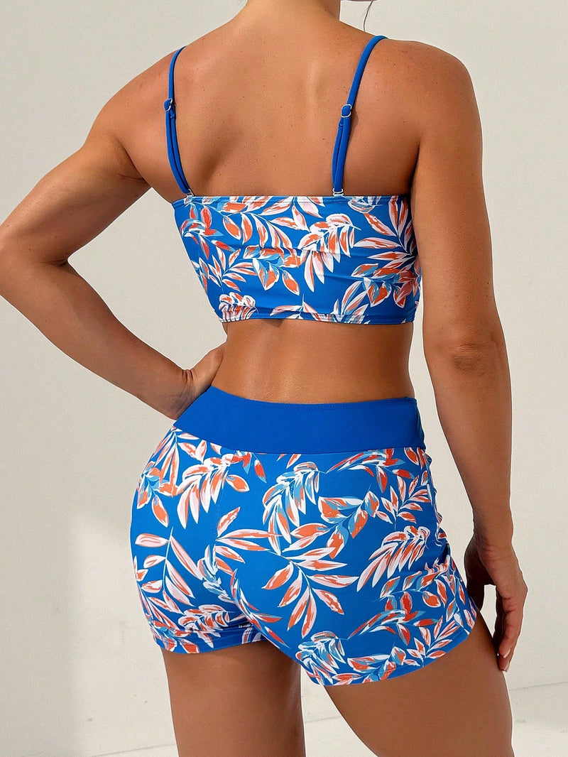 Shortkini feminino estampado California