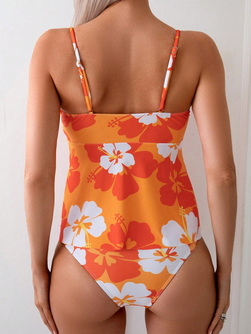 Tankini feminino estampado floral Naiara