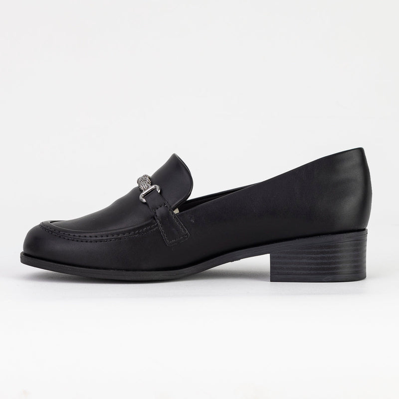 Sapato Feminino Mocassim Oxford Preto Clássico - Ramarim