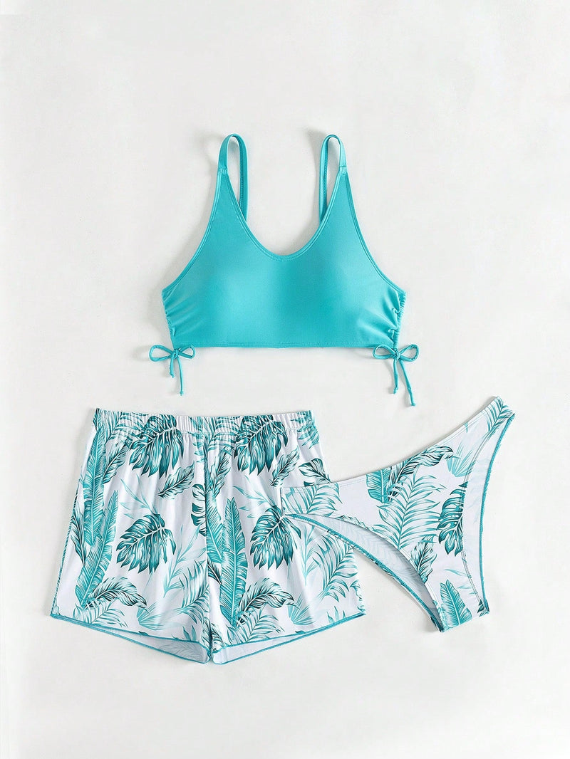 Biquini feminino + short de praia Karin