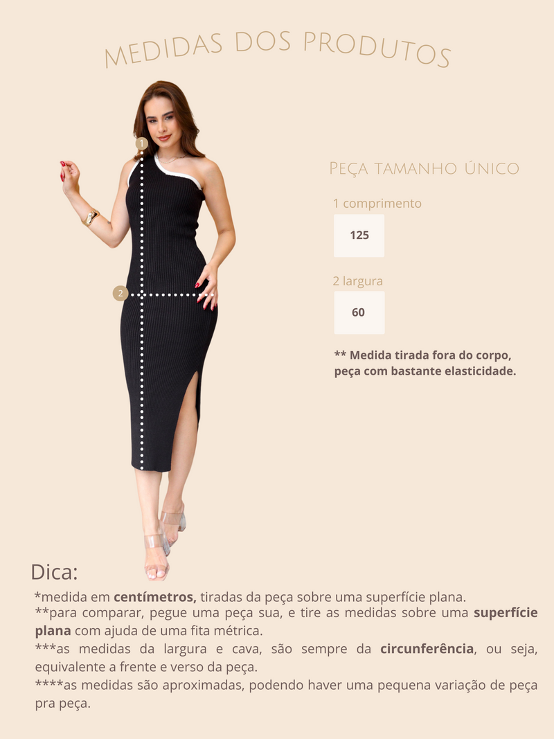 Vestido Um Ombro Charlotte